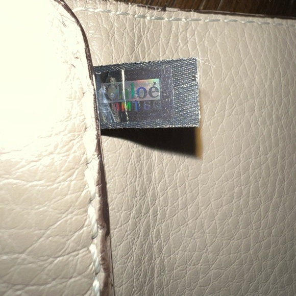 Pre-loved Authentic Chloé Marcie Long Leather Wallet - Dove Gray - Picture 10 of 11